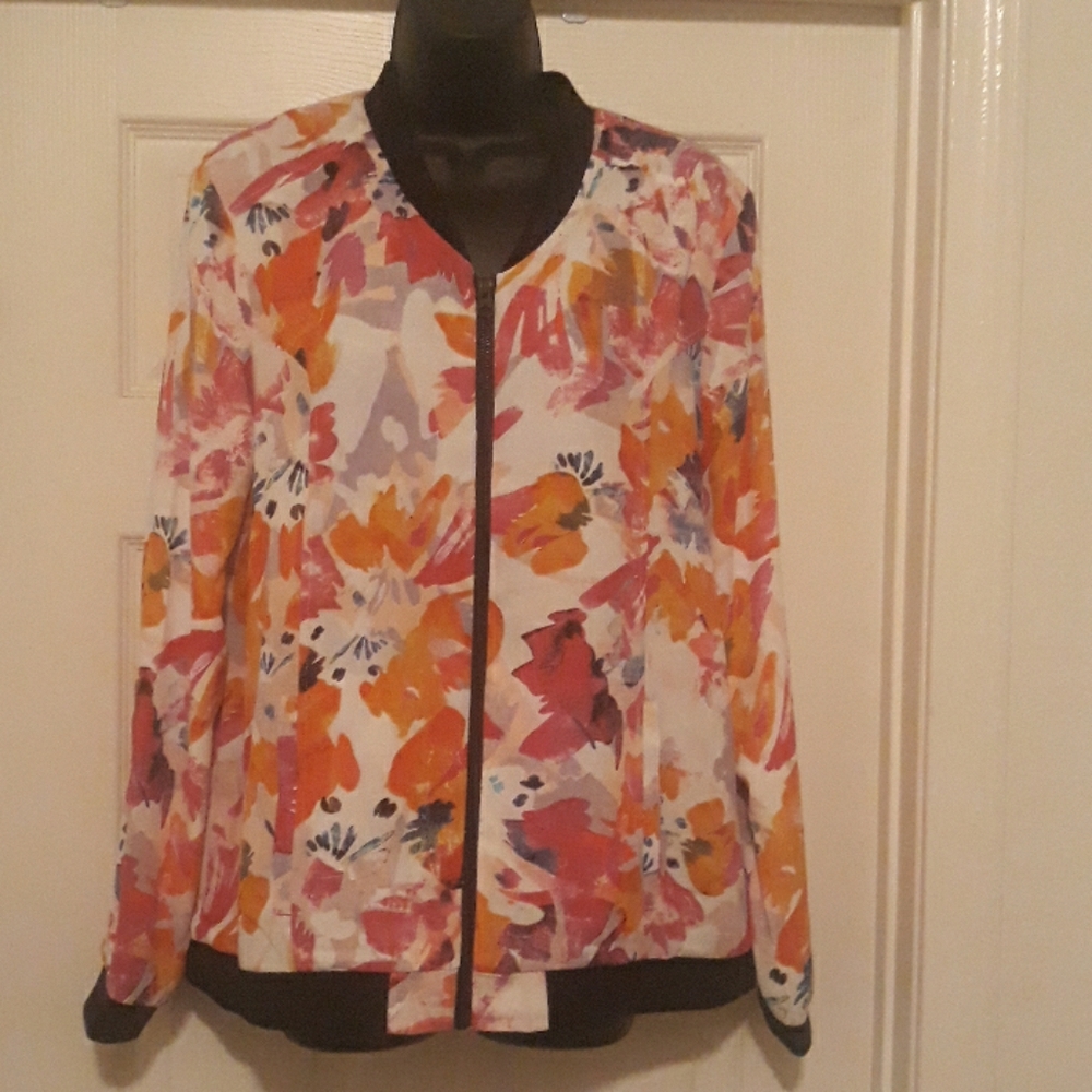 NEW!!! Tropical Print Floral Jacket by NYDJ